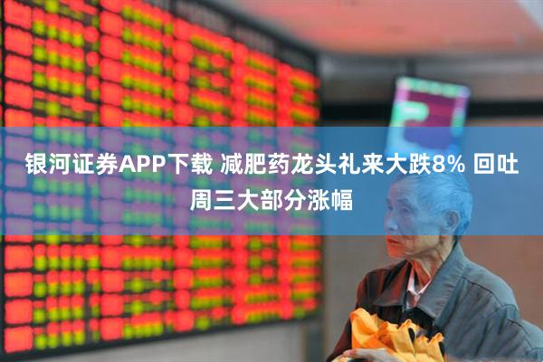 银河证券APP下载 减肥药龙头礼来大跌8% 回吐周三大部分涨幅